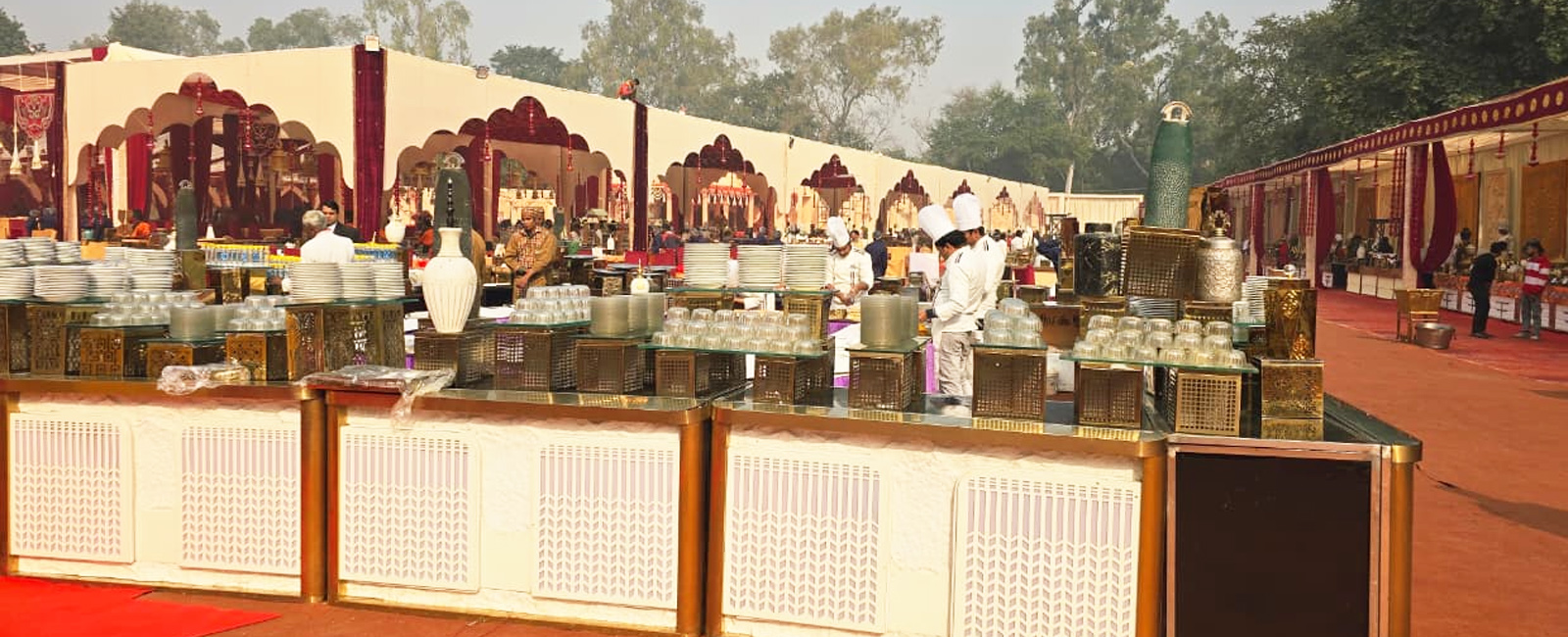 Gauri Buffet Counter Crockery Service